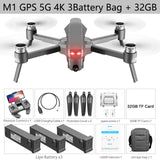 2021 New M1 pro drone HD mechanical 2-Axis gimbal camera 4K HD Camera 1.6KM control distance 5G wifi gps system supports TF card