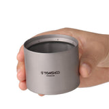 Lightweight Titanium Liquid Spirit Alcohol Stove Furnace Camping Alcohol Stove  with Cross Stand Rack for Outdoor Camping Hiking