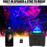 Music Speaker Star Galaxy Projector Light  Rechargeable Bedroom Night Lamp Nebula Lamps for Room Party Christmas New Year 2022