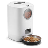 4.5L Automatic Cat Feeder,Timed Dog Feeder Pet Food Dispenser For Dry Food,Programmable Portion Control &amp; Voice Recorder