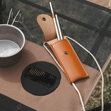 Folding Chopsticks Outdoor Camping Picnic Travel Portable Tableware A Pair of Chopsticks with Storage Bag