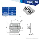 Door Connector Accessories Durable Furniture Home 4/6 Mounting Holes Stainless Steel Hinges Window Cabinet Jewelry Box