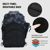 Fishing Tackle Backpack Storage Bag Outdoor Shoulder Backpack Water-Resistant Fishing Gear Bag Cross Body Sling Bag fishing bag