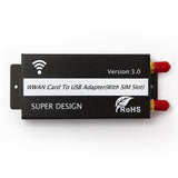 Mini PCIE to USB Adapter Board SIM Card Slot with Shell Antenna U8300C 4G Module Development Board
