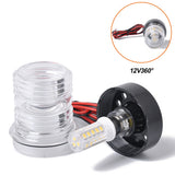 Marine Boat Yacht White Light Navigation Anchor Light Waterproof 33LED All Round Boat Light 4500K 12V 360°Around Light