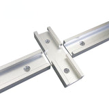 T-Track Intersection Kit Double Cut Profile Universal Cross T-track Connector with Predrilled Mounting Holes Woodworking Clamps