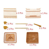 Assembly Bird Cage With Feeder And Waterer Small Pet Bird Full Set Of Plastic Bird House Thrush Parrot Cage 23x23x22cm