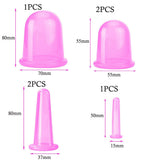 6PCS Facial Cupping Therapy Set Eye and Face massage Anti-Wrinkle Skin Care silicone Vacuum Cupping Jars ventouse  Suction Cups