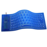 85-key Computer Keyboard Silicone Mute Soft Keyboard USB Wired Keyboard Portable Mini Laptop Pc Folding Waterproof Keyboard