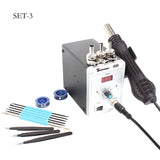 858D Soldering Station LED Digital Display Adjustable Temperature 110V 220V BGA Rework SMD SMT Soldering Repair Tool