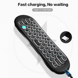 2.4G Wireless Keyboard Air Mouse Smart Remote Control for Android TV Box PC Rechargeble Fly Air Mouse Mini Wireless Keyboards