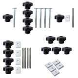 Handle T-slot Slider Miter T-track Jig Screw Fixture Table Saw Router Chute Rail Special Accessories Woodworking Tool Set 51BD