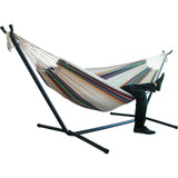 60#Two-person Hammock Camping Thicken Swinging Chair Outdoor Hanging Bed Canvas Rocking Chair Not with Hammock Stand 200*150cm