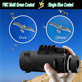 High-power BAK4 Monocular telescope with fast smartphone stand Waterproof Professional HD ED Glass With Tripod Phone Clip