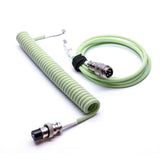 Custom Coiled USB C Cable for Gaming Keyboard Mechanical Keyboard Coiled Cable Computer Aviation Connector Mechanical Keyboard