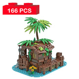 Pirate Shed Irates Pirates Barracuda Bay Island House Building Blocks Kit  21322 49016 Beach Hut Bricks DIY Toys Children Gifts