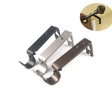 Adjustable Hook Window Accessories Hanging DIY Metal Structure Sturdy Curtain Rod Hook Bracket Holder Decorative Support Fixed