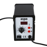 Hot Air Gun Desoldering Soldering Rework SMD Station 3 Nozzles For Yihua 858D