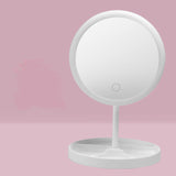 USB Charging Three Variable LED Light Color Hair Desktop Makeup Mirror Folded Belt Is Lamp Table