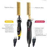 Hair Straightening Brush Straightener Flat Iron Smoothing Hot Heating Comb pressing Hair Straight Curling Iron electric Comb