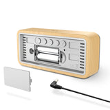 Weather Station Digital Alarm Clock Outdoor Indoor Temperature Humidity Meter Wireless Radio Clocks Desk Table Home