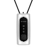 2x Air Purifier Personal Wearable Mini Portable Car Oxygen Bar 700MAh Battery Negative Ion Hanging Neck Black & White