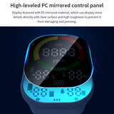 3in1 CO2 Temperature Humidity Monitoring Device Display Air Quality Detector Brightness Adjustment Over-limit Alarm Function