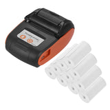 PT-210 Portable Thermal Printer Handheld 58mm Receipt Printer for Retail Stores Restaurants Factories Logistics, 10 Paper Rolls