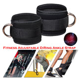1PCS Ankle Straps Taekwondo Fitness Ankle Buckle D-ring Straps Weight-bearing Fitness Ankle Straps Stretching Sports Straps