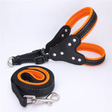 Dog harness collar dog leash Strong nylon Reflective for small meduim big dog vest bling rhinestone harness pet dog accessories