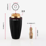 Car Washer Cleaning  1/4" High Pressure Washer Rotating Turbo Nozzle Spray Tip 2.5-4 GPM Quick Connect Rotating 360 Degree