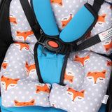 Baby Stroller Liner Car Seat Cushion Cotton Seat Pad Child Cart Mat Baby Head Body Support Pillow Summer Stroller Accessories