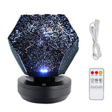 Rotating Table Lamp Kids Toy Home Bedroom Gifts Star Night Light Projector Modern USB For Baby Multifunction Romantic Led