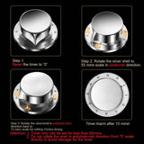 Stainless Steel Kitchen Timer Reminder Mechanism Water Resistance Scale Merchanism Manual Setting for Cooking Baking Gym Working