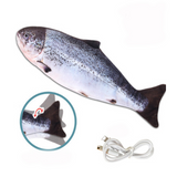 Interactive Dogs Toy Funny Electric Wiggling Fish for Dogs Pet Toothbrush Chew Training Puppy Toy Fit For All Pets Dog Molar Toy