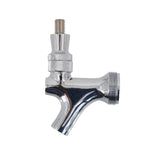 Chrome Brass Beer Faucet with  Stainless Lever Homebrew Kegging Part Standard US Beer Tap Kegging Equipment Homebrew Supply