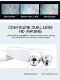 Professional Skin Hair Detector Scalp Hair Follicle Moisture/Skin Pores Pigment Magnifying Analyzer Skin Pigment Tester 11Inch