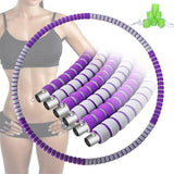 Detachable Sponge Massage Aggravated Hulla Hoops Thin Waist Trainer Massage Sport Hoop Abdomen Beautiful Waist Fitness Equipment