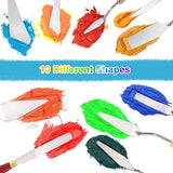 10 Pcs Painting Knife Set Painting Mixing Scraper Palette Knife Painting Art Spatula With Wood Handle Art Painting Knife