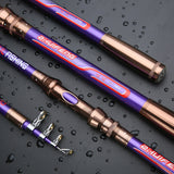 Mavllos Superhard Carbon Telescopic Fishing Rod 2.1M-2.7M-3.6M-4.5M L.wt 10-30 Carp Fishing Rod for Bass Pike Fishing Tackle