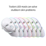 7 Colors LED Mask Light Therapy Facial Mask with Neck Skin Rejuvenation Anti-aging Beauty Therapy Skin Care Whitening Instrument