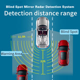 24G Car Blind Spot Mirror Radar Detection System BSD BSA BSM Microwave Blind Spot Monitor Radar Detectors with Alarm