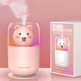 Cute Bear Humidificador Portable Air Humidifier Night Light USB Humidifier USB Colorful Humidifier Desktop Humidifier Purifier