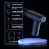 Mini Fascia Gun Deep Muscle Relaxing Massager Home Electric Massage Gun LCD Digital Fascia Gun