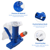 Pool Vacuum Jet Underwater Cleaner Brush with Clip Handle Drawstring Bag Removes Corners Debris Ideal Cleaning Tool