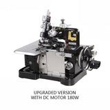 220V/180W/250W Household Sewing Overlocking Machine Small Desktop Electric Overlocking Knitting Machine Garment Processing Tool