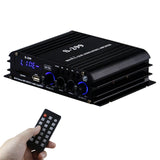 4*40W 4.1 Channel Power Amplifier Audio Home Theater Amplifier Bluetooth Wireless Amplifier USB/SD AUX Remote Control S-299 AMP