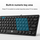 Slim Wired Keyboard Protable Mini Ergonomic Keyboard with Multimedia Keys For Notebook Laptop Mac Desktop PC Computer All-in-one