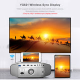 YG620 Full HD Projector 1080P Proyector 150 inch Screen 3D Video YG621 Wireless WiFi Airplay Beamer Home Theater Projector