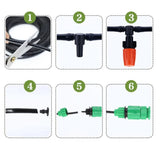 30M Garden Drip Irrigation System Saving Water Automatic Irrigation Set with 4/7 Blank Distribution Hose Beautiful Useful
